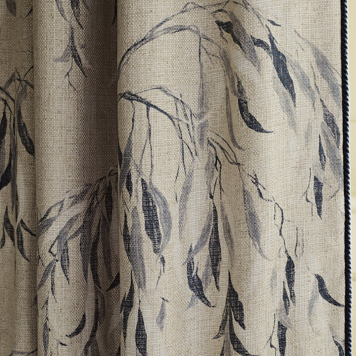 Zoffany Edinbridge Papyrus/Charcoal 322325 Fabric ZWIN322325