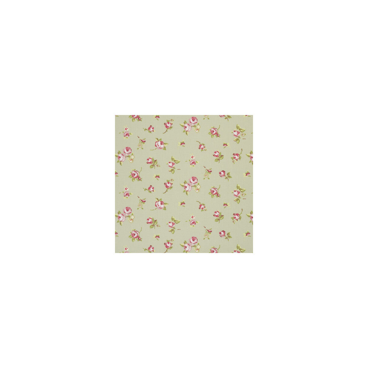 Clarke & Clarke Rosebud Sage Fabric F0299/04.CAC.0