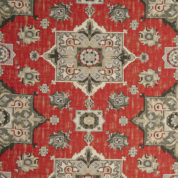 Clarke & Clarke Malatya Crimson Fabric F0798/06.CAC.0