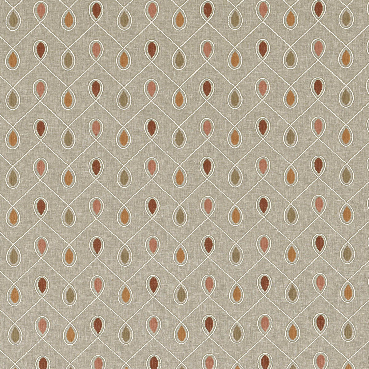 Clarke & Clarke Healey Spice Fabric F0936/05.CAC.0