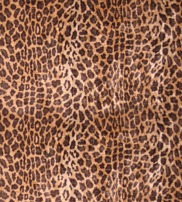 Old World Weavers Leopard Brown & Black Fabric F0 00015507