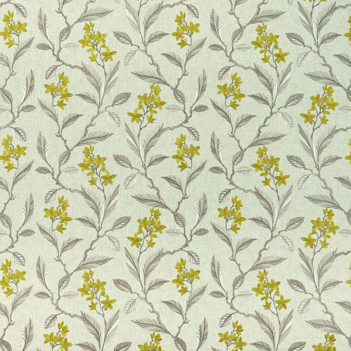 Clarke & Clarke Melrose Chartreuse Fabric F1008/01.CAC.0