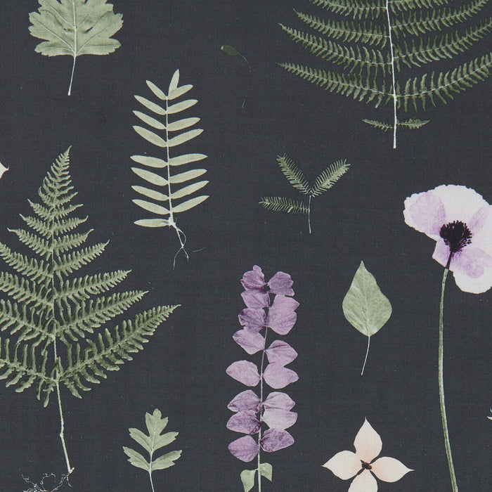 Clarke & Clarke Herbarium Heather/Ebony Fabric F1089/03.CAC.0