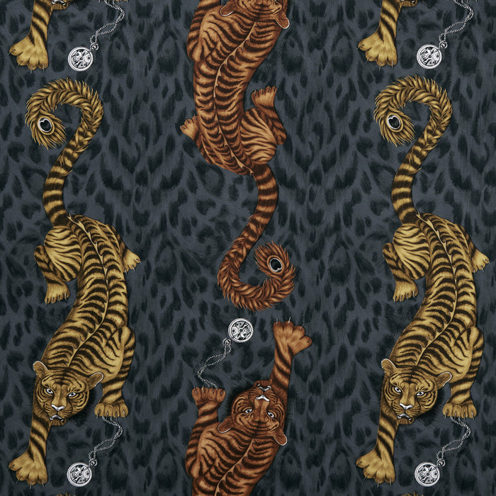 Clarke & Clarke Tigris Flame Fabric F1114/01.CAC.0