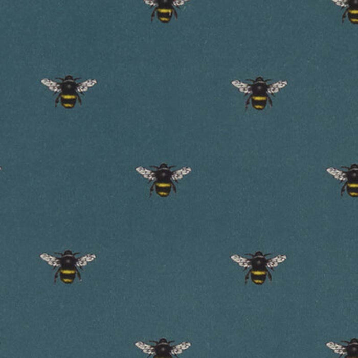 Clarke & Clarke Abeja Teal Fabric F1325/05.CAC.0