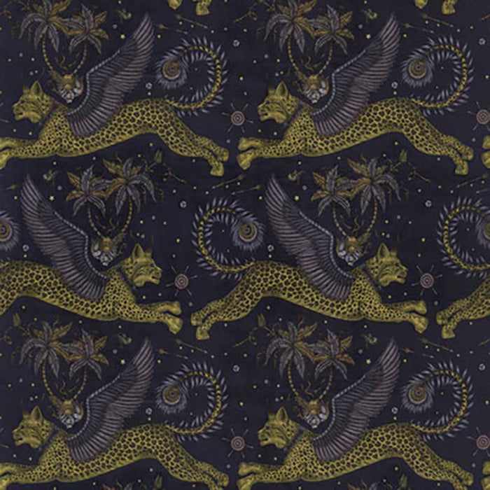 Clarke & Clarke Lynx Velvet Charcoal Fabric F1478/01.CAC.0