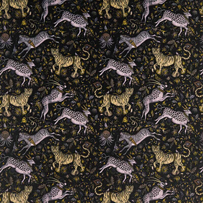 Clarke & Clarke Protea Velvet Charcoal Fabric F1479/02.CAC.0