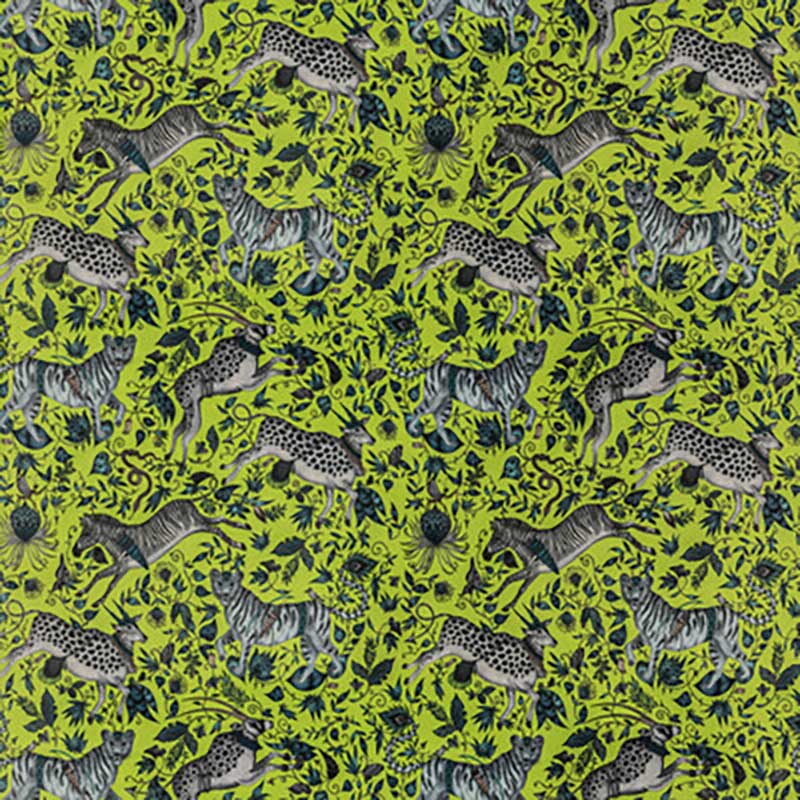 Clarke & Clarke Protea Velvet Lime Fabric F1479/04.CAC.0