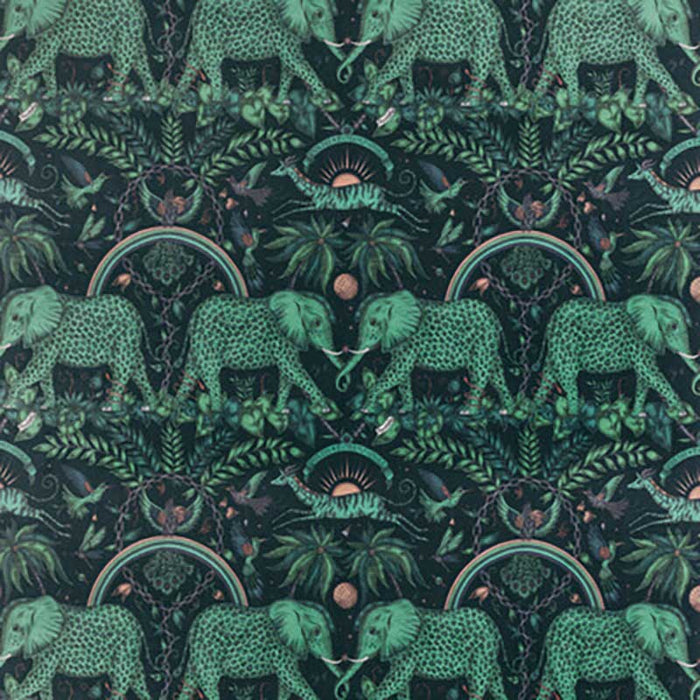 Clarke & Clarke Zambezi Velvet Teal Fabric F1481/02.CAC.0