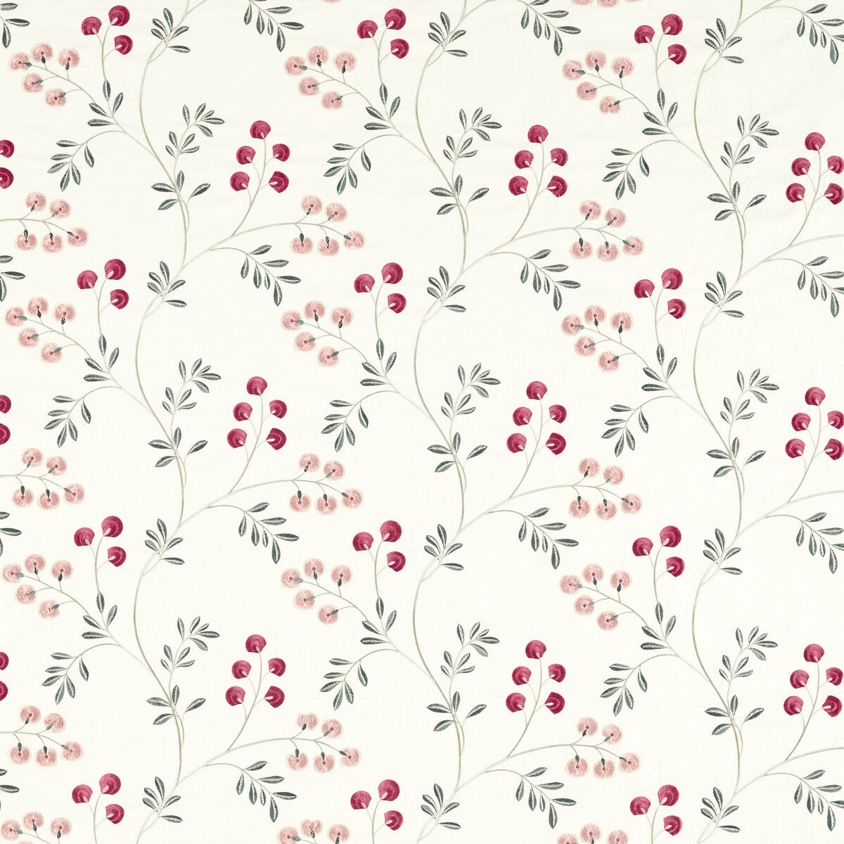 Clarke & Clarke Rochelle Blush/Raspberry Fabric F1556/02.CAC.0