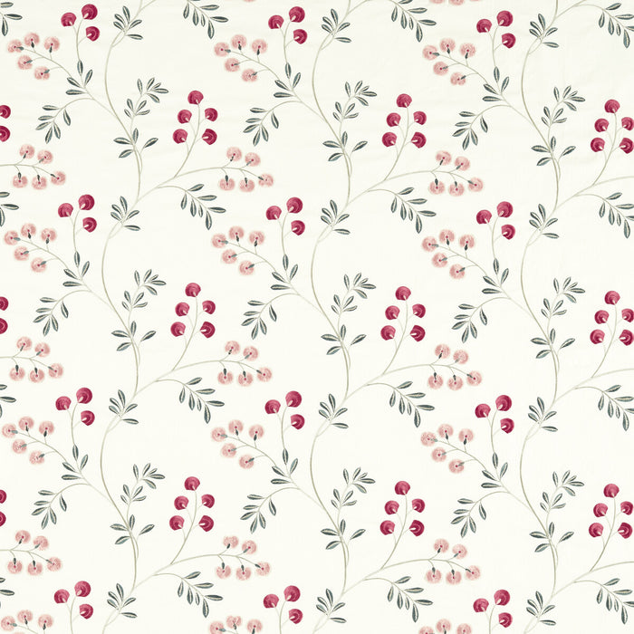 Clarke & Clarke Rochelle Blush/Raspberry Fabric F1556/02.CAC.0