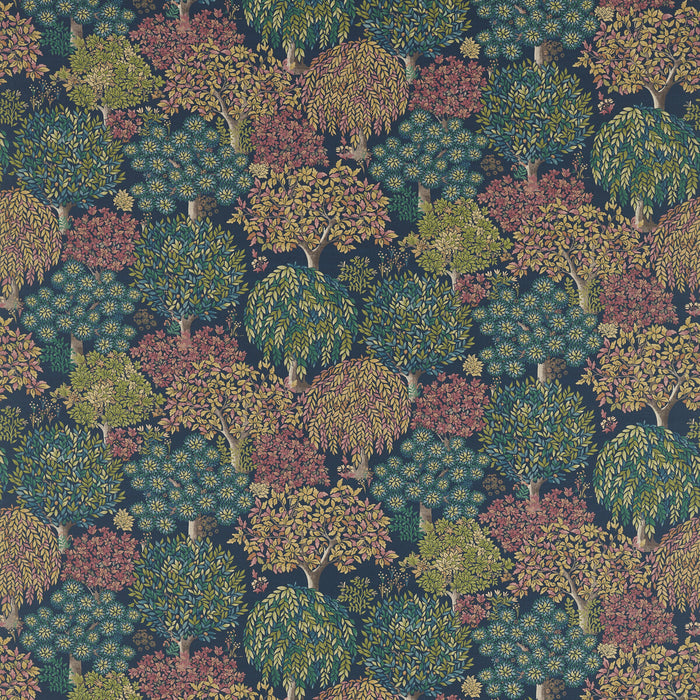 Clarke & Clarke Tatton Midnight Fabric F1562/03.CAC.0