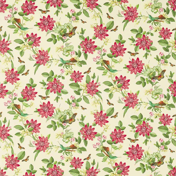 Clarke & Clarke Pink Lotus Ivory Fabric F1602/01.CAC.0