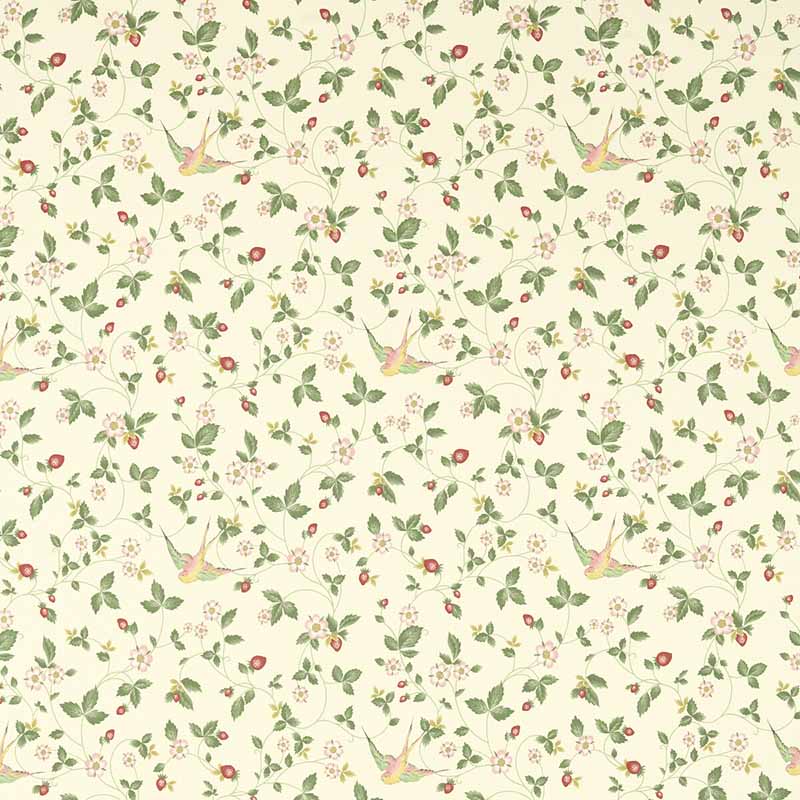 Clarke & Clarke Wild Strawberry Ivory Linen Fabric F1606/03.CAC.0