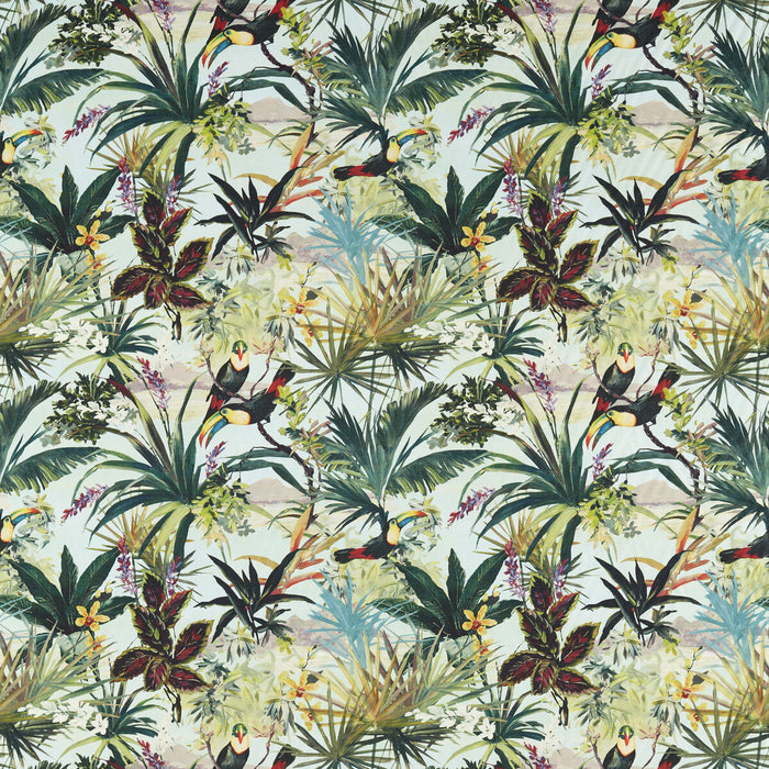 Clarke & Clarke Toucan Sky Fabric F1614/03.CAC.0