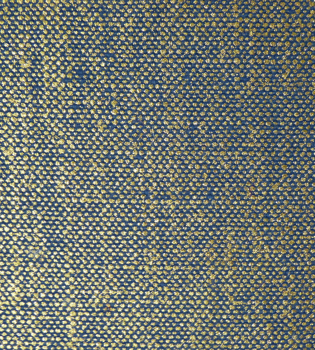 Old World Weavers Lin Miroir Or Indigo Fabric F1 0007T278