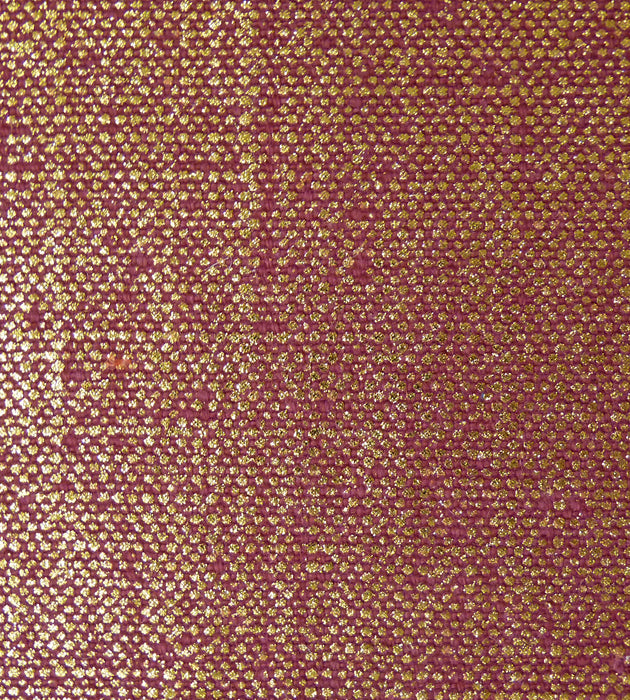 Old World Weavers Lin Miroir Or Bordeaux Fabric F1 0009T278