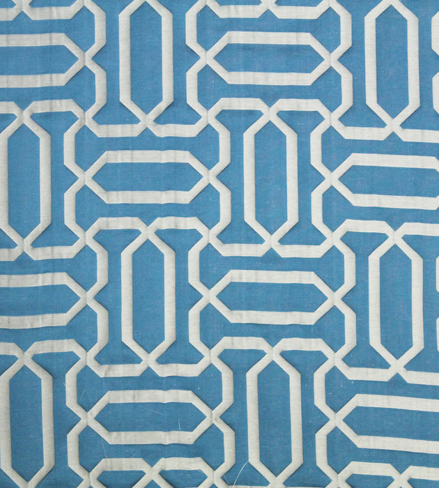 Old World Weavers Piazza Del Duomo Teal Fabric F3 00068030