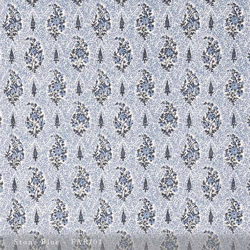 Lisa Fine Fariba Stone Blue Fabric FAR-01