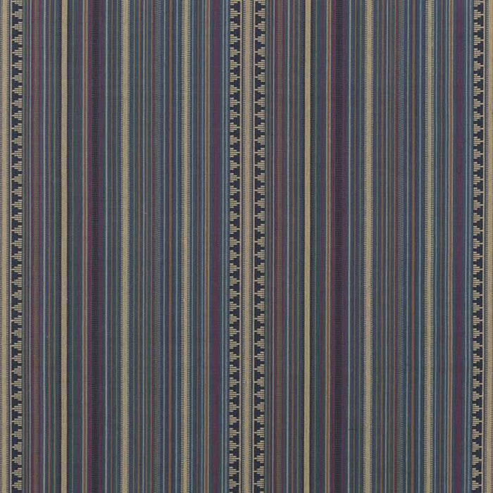 Mulberry Home Pageant Stripe Teal Fabric FD756.R11.0