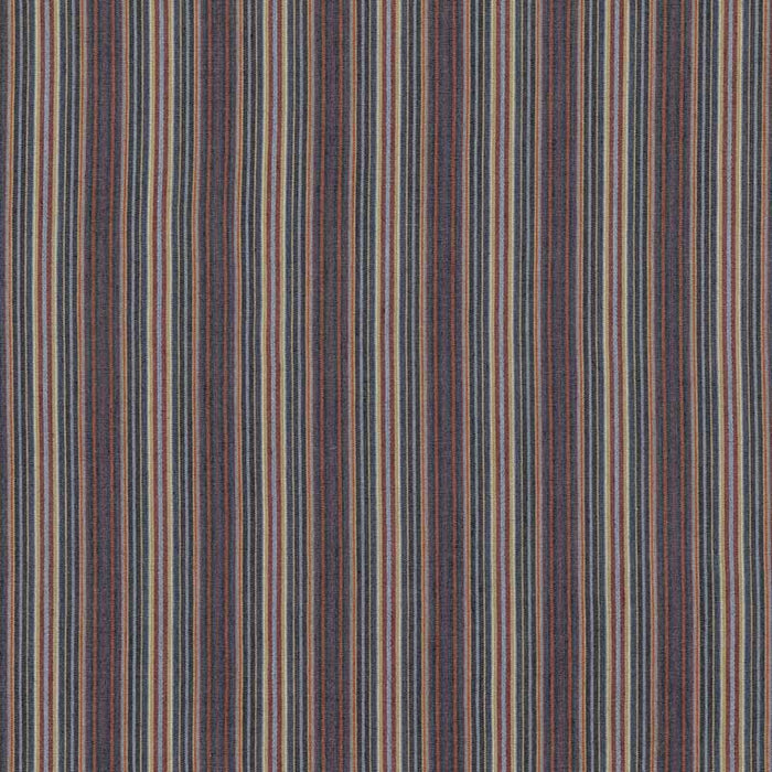 Mulberry Home Falconer Stripe Indigo/Red Fabric FD789.G103.0