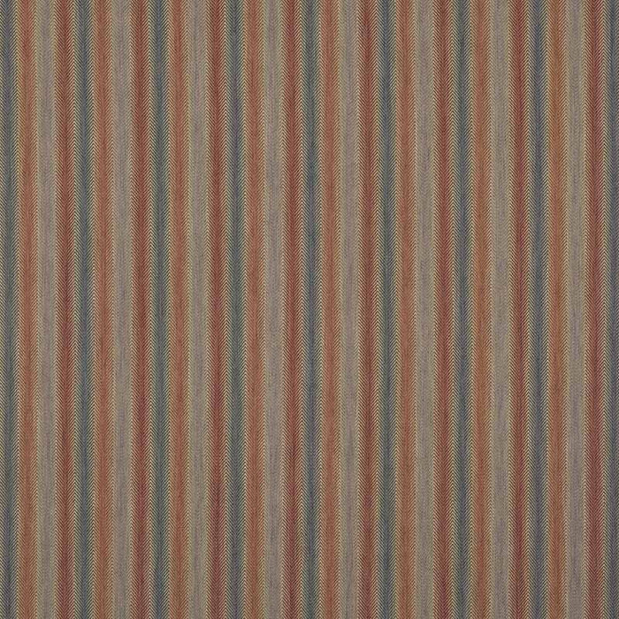 Mulberry Home Shepton Stripe Red/Blue Fabric FD811.V110.0