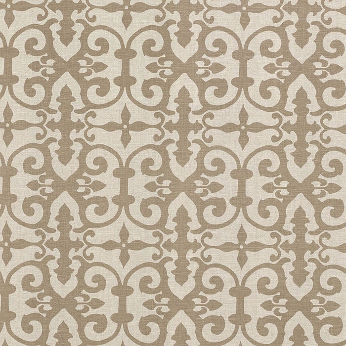 Schumacher Ferne Park Brown Fabric FERN002