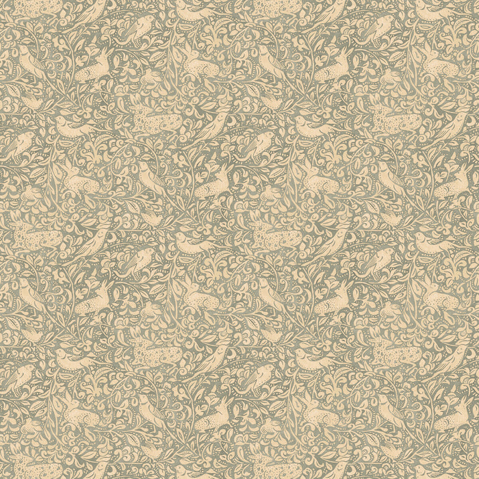 Mulberry Home Hedgerow Soft Teal Wallpaper FG110.R41.0