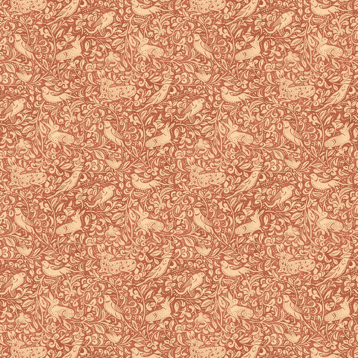 Mulberry Home Hedgerow Russet Wallpaper FG110.V55.0