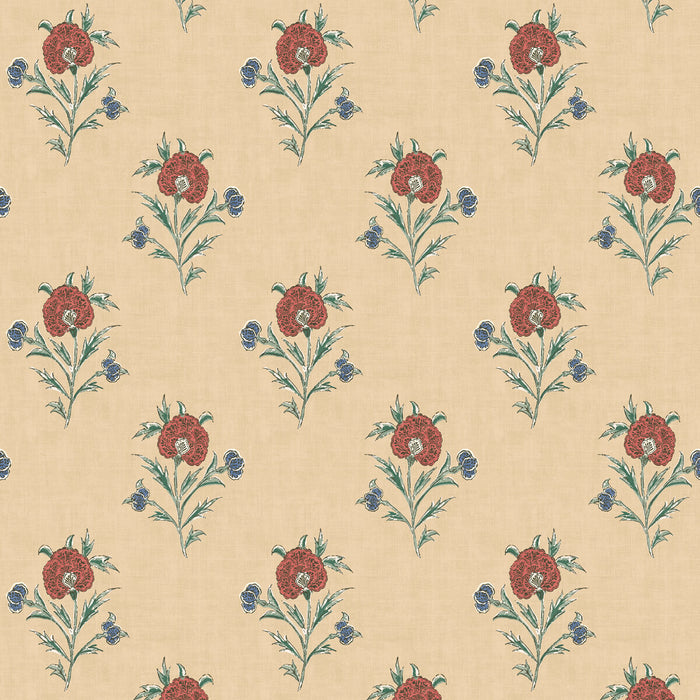 Mulberry Home Somerton Red/Green Wallpaper FG111.V117.0