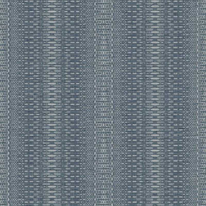 York Market Stripe Navy Wallpaper FH4011