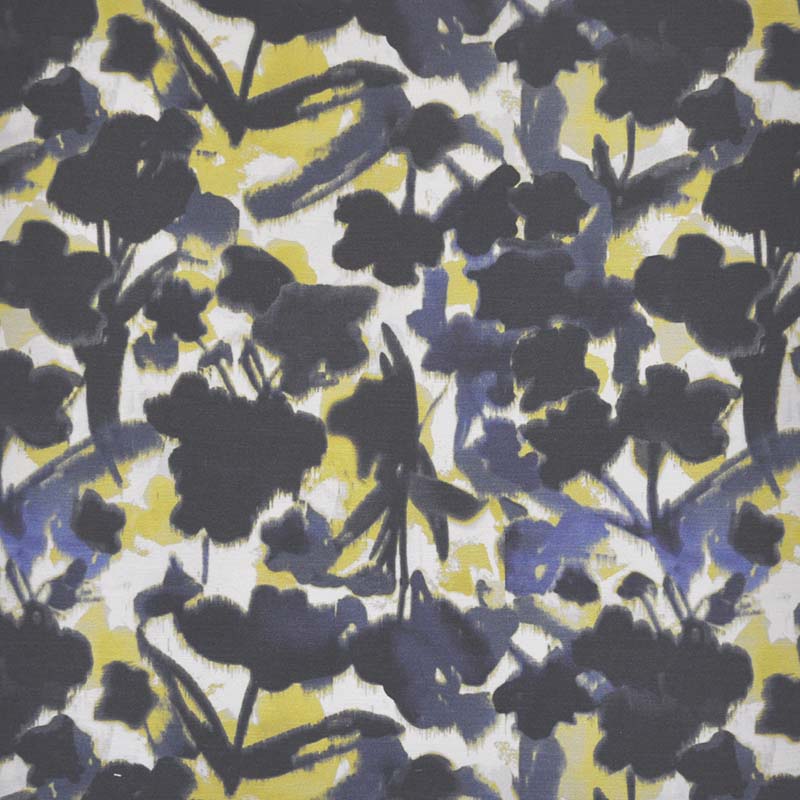 Maxwell Floral Frenzy Ink Fabric FK6114