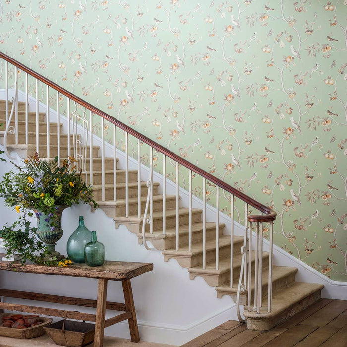 Sanderson Fruit Aviary Cream/Multi 216314 Wallpaper DART216314