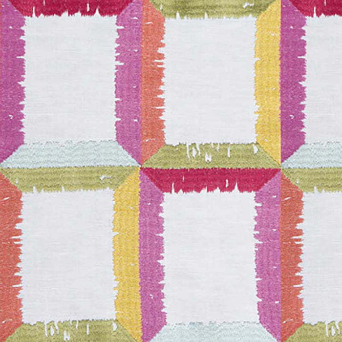 Gaston Y Daniela Yucatan Rosa/Verde Fabric GDT5563.001.0