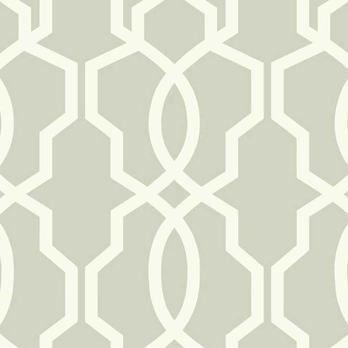 York Hourglass Trellis Gray Wallpaper GE3667