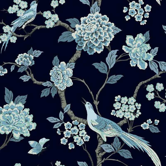 York Fanciful Navy Wallpaper GR5934