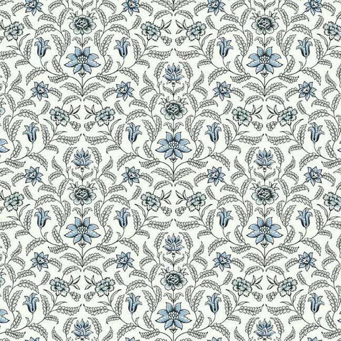 York Vintage Blooms Blue Wallpaper GR5981