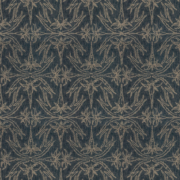 Lee Jofa Modern Lily Branch Midnight Fabric GWF-2926.50.0