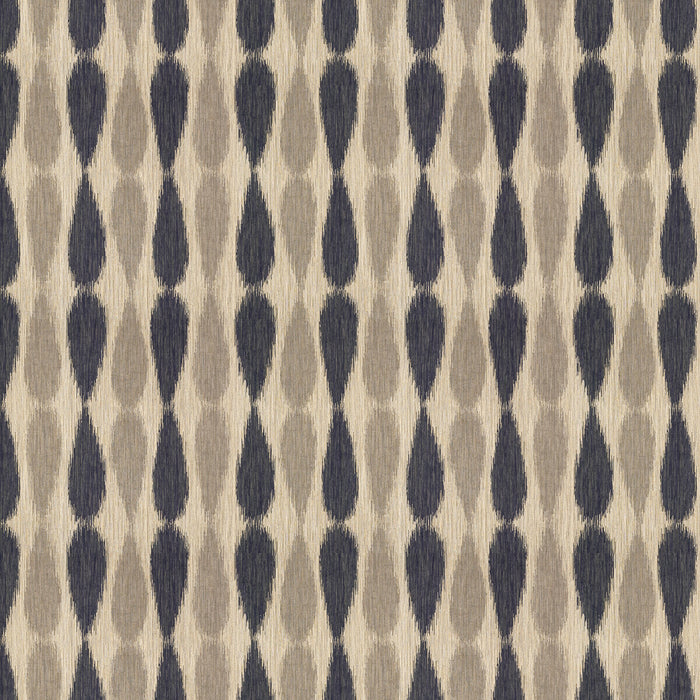 Lee Jofa Modern Ikat Drops Midnight Fabric GWF-2927.511.0