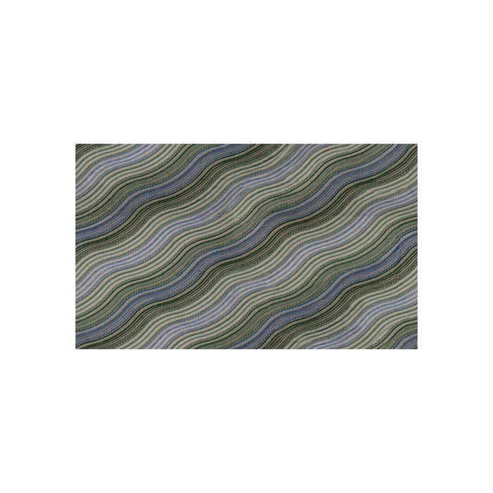 Lee Jofa Modern Water Stripe Emb Juniper/Lake Fabric GWF-3100.313.0