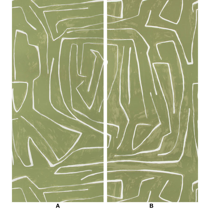 Lee Jofa Modern Graffito Fern Wallpaper GWP-3501.123.0