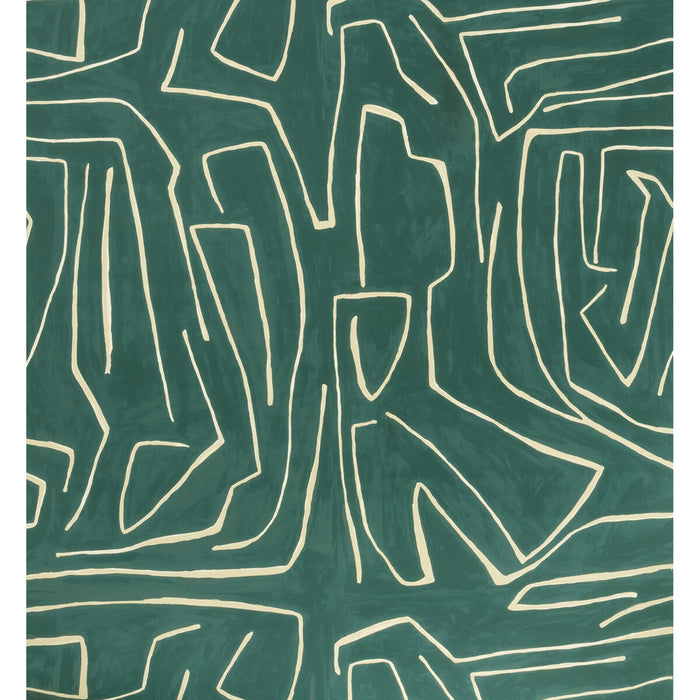 Lee Jofa Modern Graffito Teal/Pearl Wallpaper GWP-3501.53.0