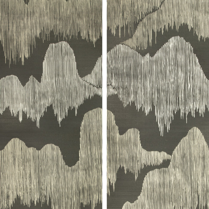 Lee Jofa Modern Cascadia Paper Noir Wallpaper GWP-3715.811.0