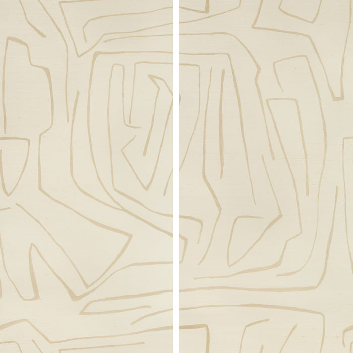 Lee Jofa Modern Graffito II Parchment Wallpaper GWP-3720.116.0