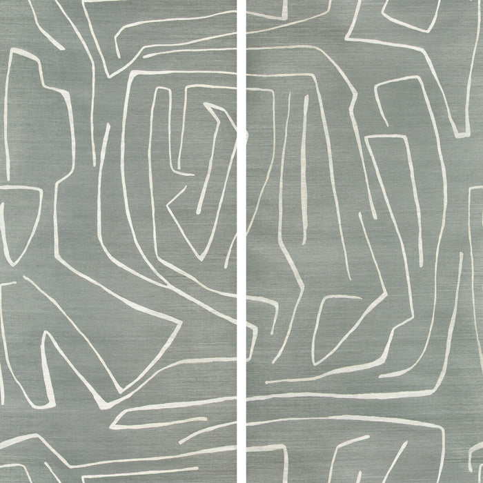 Lee Jofa Modern Graffito II Denim Wallpaper GWP-3720.151.0