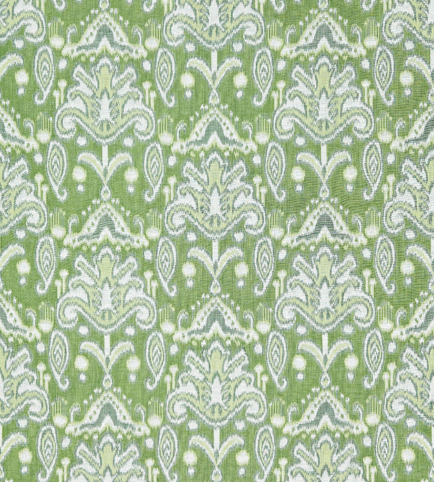 Grey Watkins Kandira Ikat Spring Green Fabric GW 000127210