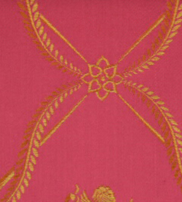 Lelievre Lampas Suchet Cherry Fabric H0 00054026