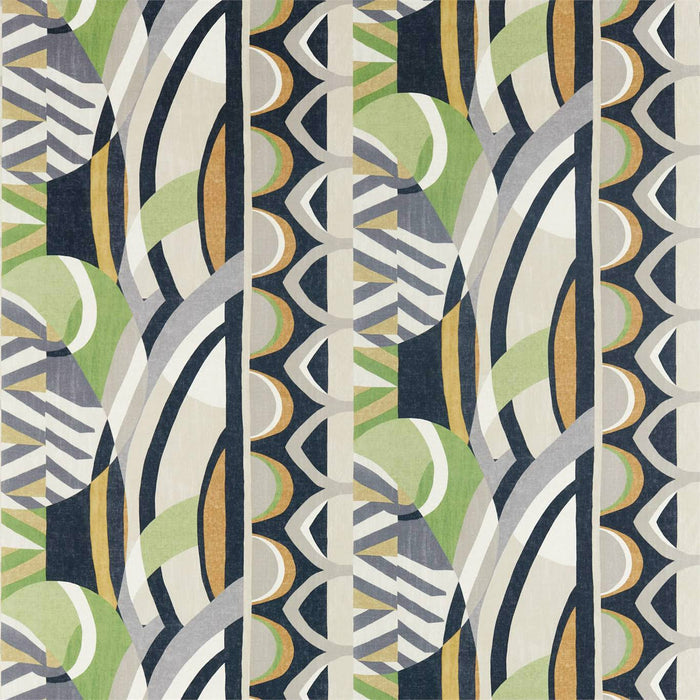 Harlequin Atelier Saffron / Charcoal / Wasabi 120793 Fabric HATL120793