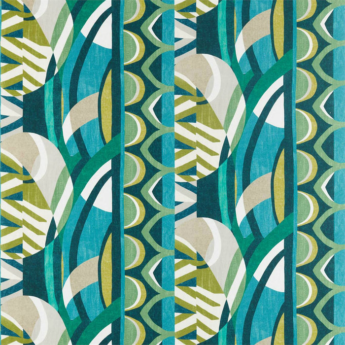 Harlequin Atelier Emerald / Zest / Marine 120794 Fabric HATL120794