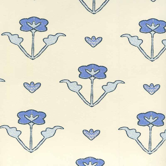 Home Couture Clementine All Over Windsor Royal Navy Wallpaper HC1995W-04OWP